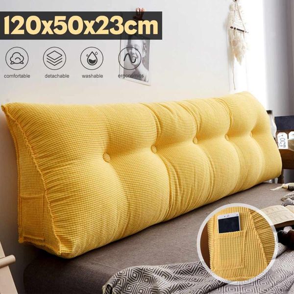 cushion/decorative pillow 120*50*23cm multifunction bed elastic backrest soft large reading support triangular wedge headboard daybed cushio
cushion/decorative pillow 120*50*23cm multifunction bed elastic backrest soft large reading support triangular wedge headboard daybed cushio