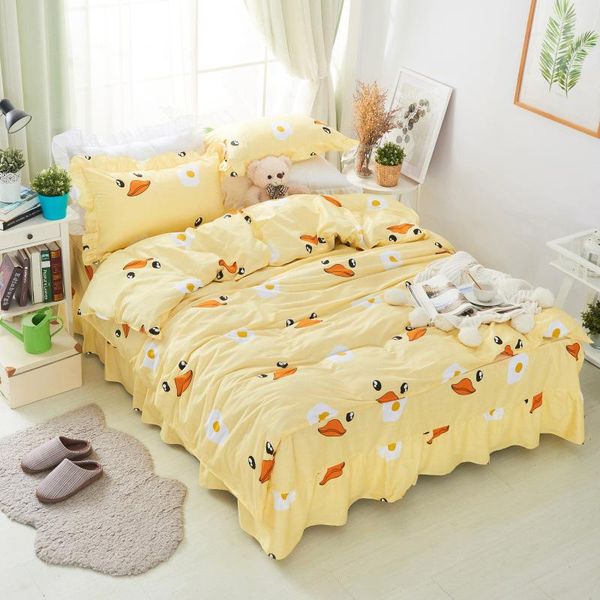 bedding sets 100% cotton twill cartoon printed bed skirt with lace pillow 4pcs size comforter set luxury wedding
bedding sets 100% cotton twill cartoon printed bed skirt with lace pillow 4pcs size comforter set luxury wedding