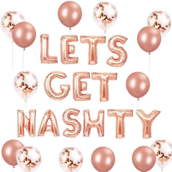party decoration set of 16 inch lets get nashty balloons nashville bachelorette decor nash bash decorations banner
party decoration set of 16 inch lets get nashty balloons nashville bachelorette decor nash bash decorations banner