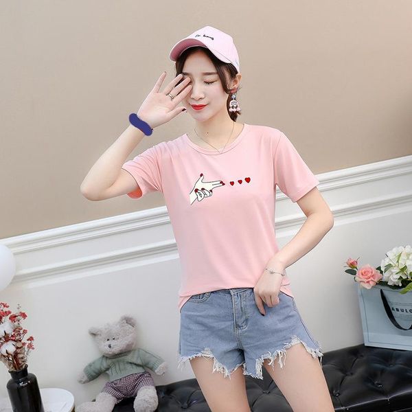 women's t-shirt summer fashion shirt cartoons printing t women base o-neck black short sleeve tees funny girls tshirt, White
women's t-shirt summer fashion shirt cartoons printing t women base o-neck black short sleeve tees funny girls tshirt, White