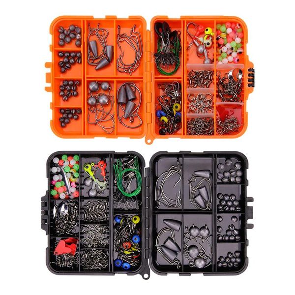 fishing accessories 257pcs/box tackles box kit set with hooks snap sinker weight for carp bait lure ice winter accessoires
fishing accessories 257pcs/box tackles box kit set with hooks snap sinker weight for carp bait lure ice winter accessoires