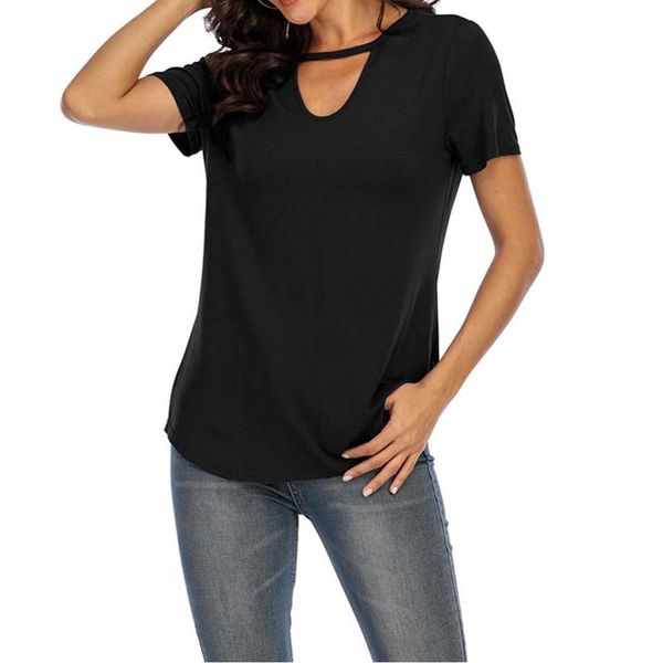 women's t-shirt summer fashion t shirt chic lovely solid color tees elegant shirts casual flowy loose crew neck harajuku #t3g, White
women's t-shirt summer fashion t shirt chic lovely solid color tees elegant shirts casual flowy loose crew neck harajuku #t3g, White