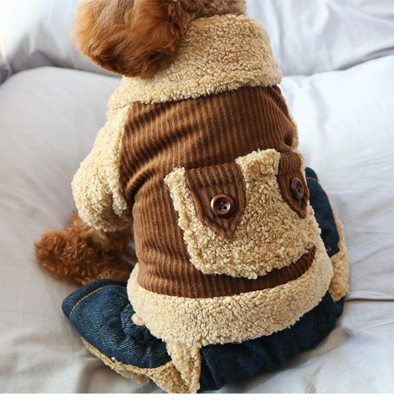 dog apparel corduroy clothes winter thicken warm pet clothing puppy costume outfit small jumpsuit pomeranian yorkie schnauzer jacket
dog apparel corduroy clothes winter thicken warm pet clothing puppy costume outfit small jumpsuit pomeranian yorkie schnauzer jacket