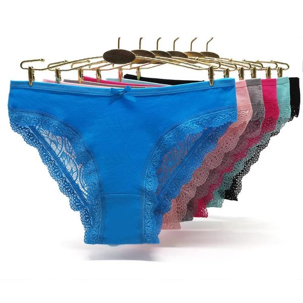 women's panties boyswe 5 pcs / lots underwear for women solid color low rise lace cotton briefs 89495, Black;pink
women's panties boyswe 5 pcs / lots underwear for women solid color low rise lace cotton briefs 89495, Black;pink