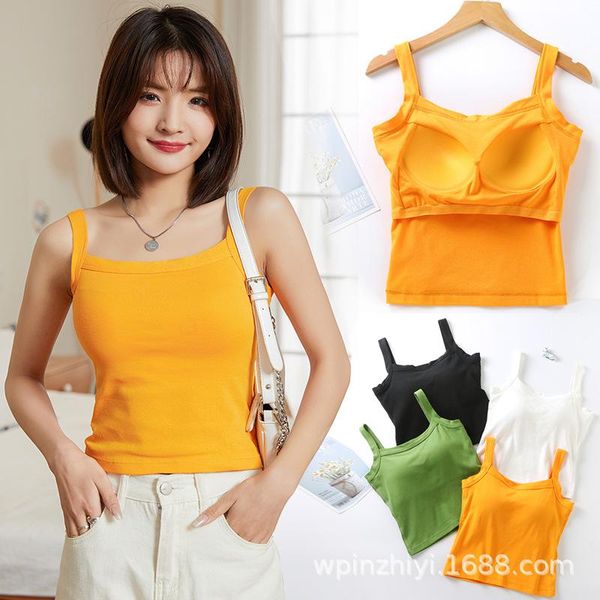 camisoles & tanks cotton square neck camisole with bra pad and cup integrated, no steel ring underwear, Black;white
camisoles & tanks cotton square neck camisole with bra pad and cup integrated, no steel ring underwear, Black;white