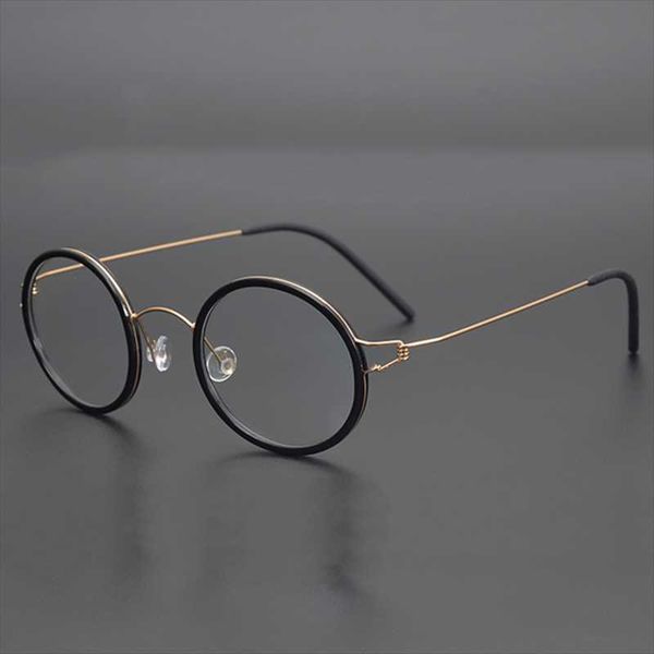 fashion sunglasses frames denmark brand handmade no screw ultra-light prescription round glasses for men myopia alloy frame women reading ga, Black
fashion sunglasses frames denmark brand handmade no screw ultra-light prescription round glasses for men myopia alloy frame women reading ga, Black
