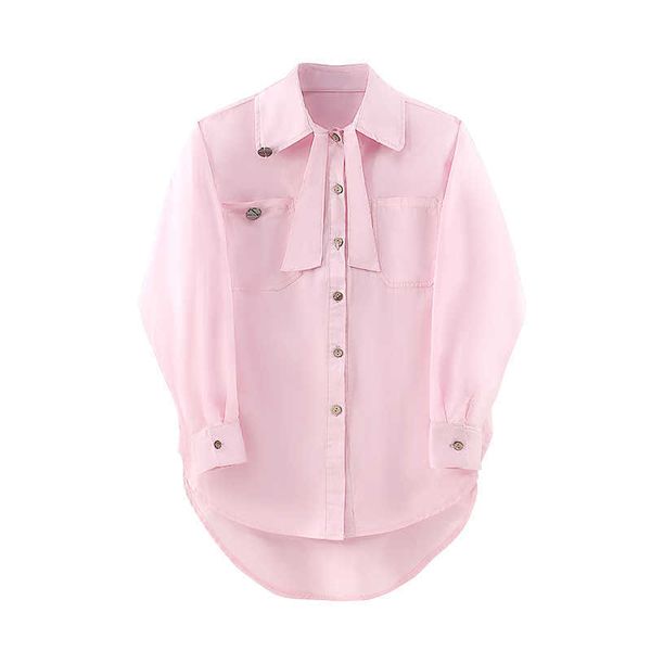 summer pink full bow shirt irregular turn-down collar office lady women 210615, White
summer pink full bow shirt irregular turn-down collar office lady women 210615, White