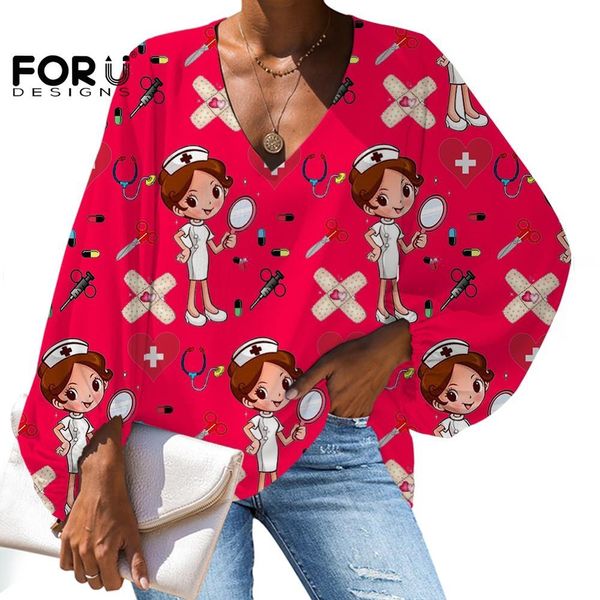 forudesigns harajuku shirts women nurse doctor print blouse 2021 casual loose long sleeve nursing clothes whoesales droshipping, White
forudesigns harajuku shirts women nurse doctor print blouse 2021 casual loose long sleeve nursing clothes whoesales droshipping, White