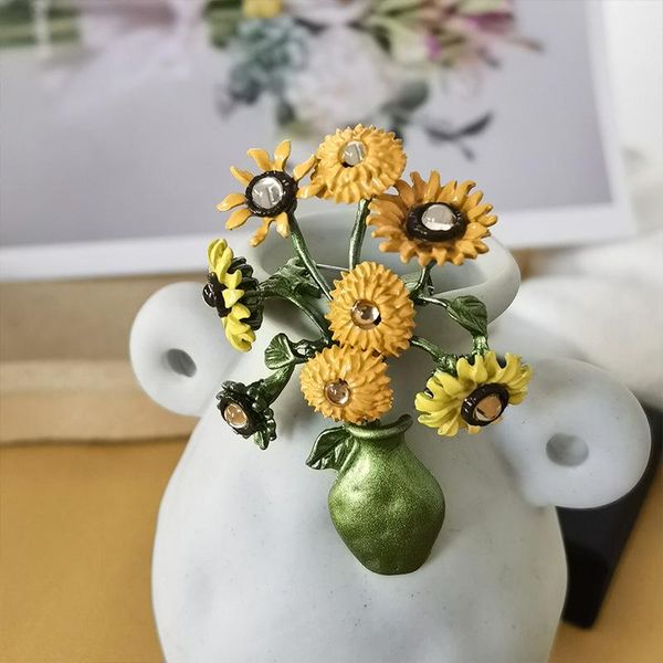 pins, brooches fashion pastoral style sunflowers rhinestone brooch exquisite plant flower women's custom corsage backpack badge lapel p, Gray
pins, brooches fashion pastoral style sunflowers rhinestone brooch exquisite plant flower women's custom corsage backpack badge lapel p, Gray