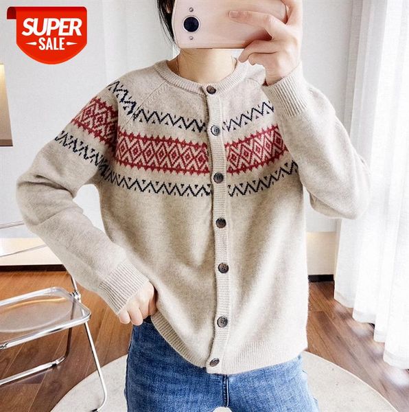 910268 single-breasted cardigan sweater women retro ethnic jacquard western style knitted jacket #l50h, Black;gray
910268 single-breasted cardigan sweater women retro ethnic jacquard western style knitted jacket #l50h, Black;gray