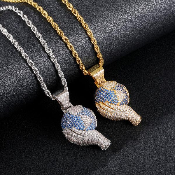 earth in hand pendant&necklace bling plated blue and white cubic zironias for men&women trendy hip hop jewelry gifts pendant necklaces, Silver
earth in hand pendant&necklace bling plated blue and white cubic zironias for men&women trendy hip hop jewelry gifts pendant necklaces, Silver