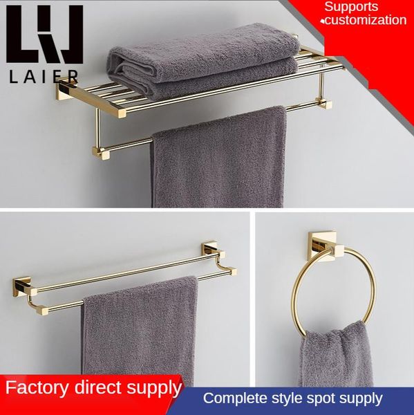 bath accessory set modern minimalist design copper towel rack hole-bathroom accessories shelving wall-mounted household toilet
bath accessory set modern minimalist design copper towel rack hole-bathroom accessories shelving wall-mounted household toilet