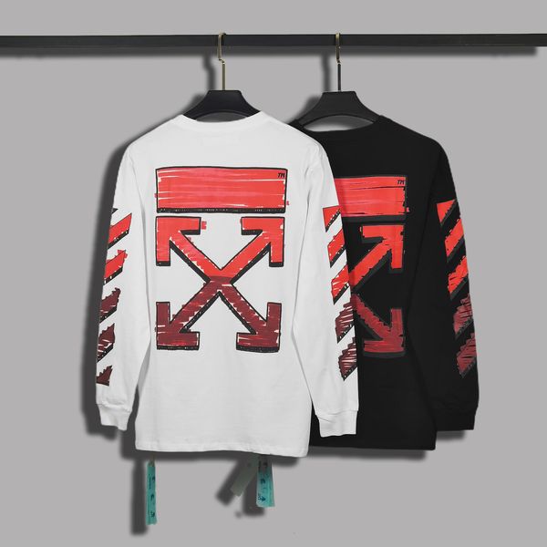 off 21ss autumn back winter print gradient red arrstyle white crew neck loose sweater for men and women style fashion, Black
off 21ss autumn back winter print gradient red arrstyle white crew neck loose sweater for men and women style fashion, Black