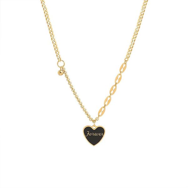 pendant necklaces simple sweater chain female peach heart dripping oil necklace, Silver
pendant necklaces simple sweater chain female peach heart dripping oil necklace, Silver