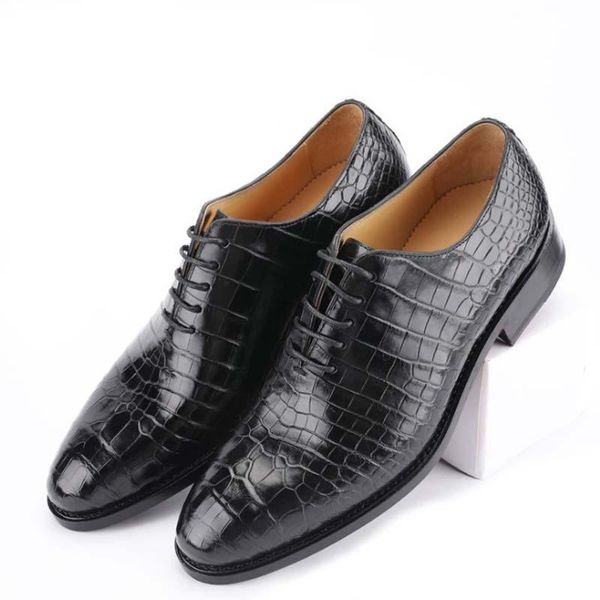 dress shoes baoduli thailand siamese crocodile leather men for business suit lace-up men's, Black
dress shoes baoduli thailand siamese crocodile leather men for business suit lace-up men's, Black
