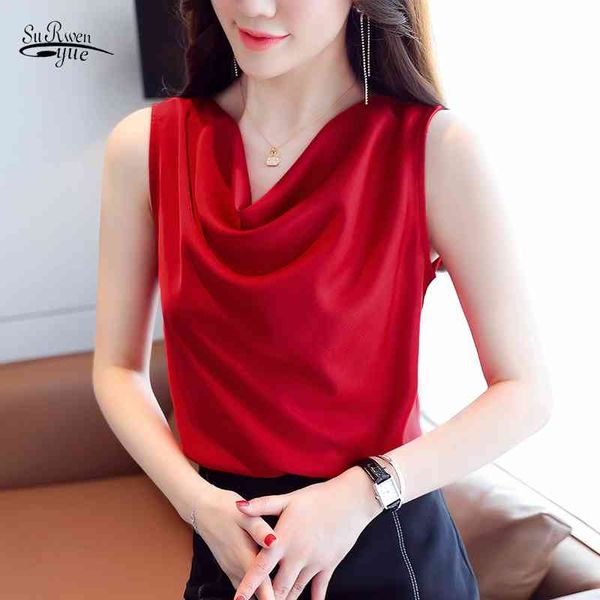women summer sleeveless clothes solid stain blouse ruffled white shirt slim streetwear blusas 9545 210521
women summer sleeveless clothes solid stain blouse ruffled white shirt slim streetwear blusas 9545 210521