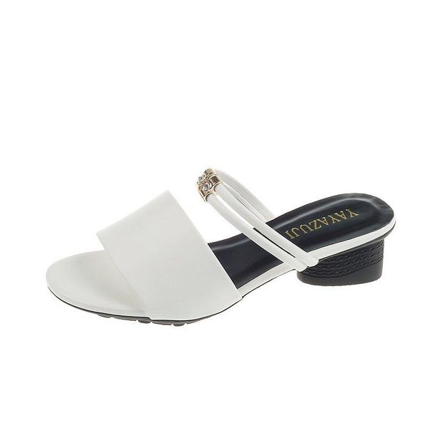 sandals 2021 fashion mid-heel women summer leather thick-heel lazy shoe covers simple, Black
sandals 2021 fashion mid-heel women summer leather thick-heel lazy shoe covers simple, Black