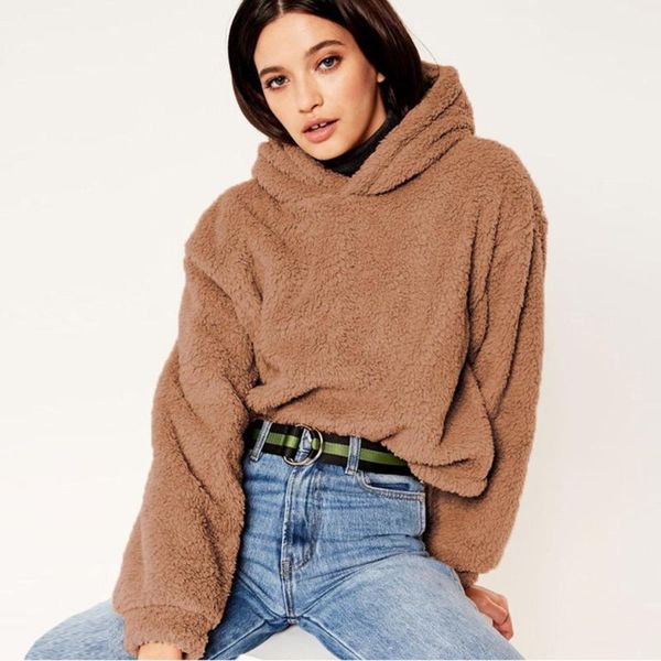 women's hoodies & sweatshirts normov winter women solid longsleeve hooded fleece shorts pullovers streetwear, Black
women's hoodies & sweatshirts normov winter women solid longsleeve hooded fleece shorts pullovers streetwear, Black