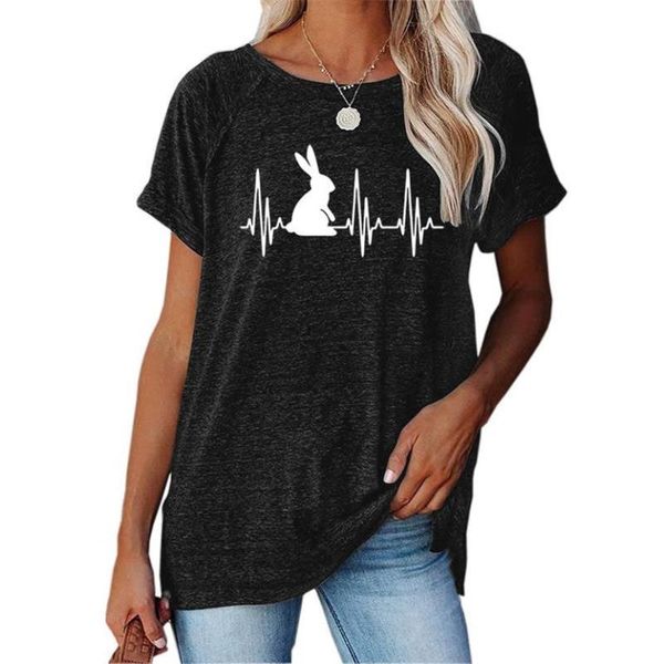 women t shirt heartbeat print tshirt short sleeve o neck loose t-shirt ladies causal tee clothes women's, White
women t shirt heartbeat print tshirt short sleeve o neck loose t-shirt ladies causal tee clothes women's, White