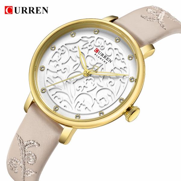 wristwatches curren watch women 2021 famous luxury brands gold rhinestone wristwatch leather waterproof ladies watches relogio feminino, Slivery;brown
wristwatches curren watch women 2021 famous luxury brands gold rhinestone wristwatch leather waterproof ladies watches relogio feminino, Slivery;brown