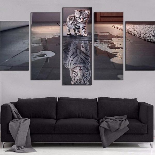 paintings 5 pieces of painting nordic art animal cat tiger module picture hd printing poster office living room bedroom home decoration
paintings 5 pieces of painting nordic art animal cat tiger module picture hd printing poster office living room bedroom home decoration
