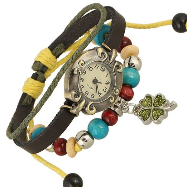 charm bracelets western style vintage punk hip hop hand-stitched cowhide watch mens ladies bangle, Golden;silver
charm bracelets western style vintage punk hip hop hand-stitched cowhide watch mens ladies bangle, Golden;silver