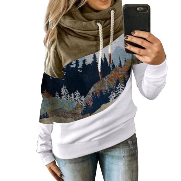 women high neck hoodies oversized causal sweatshirts floral patchwork printing hooded autumn warm loose pullover women's &, Black
women high neck hoodies oversized causal sweatshirts floral patchwork printing hooded autumn warm loose pullover women's &, Black