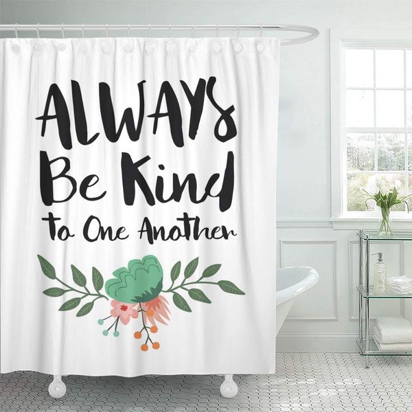 shower curtain black kindness always be kind to one another inspiring shower curtains sets with hooks 72 x 78 inches waterproof 
shower curtain black kindness always be kind to one another inspiring shower curtains sets with hooks 72 x 78 inches waterproof