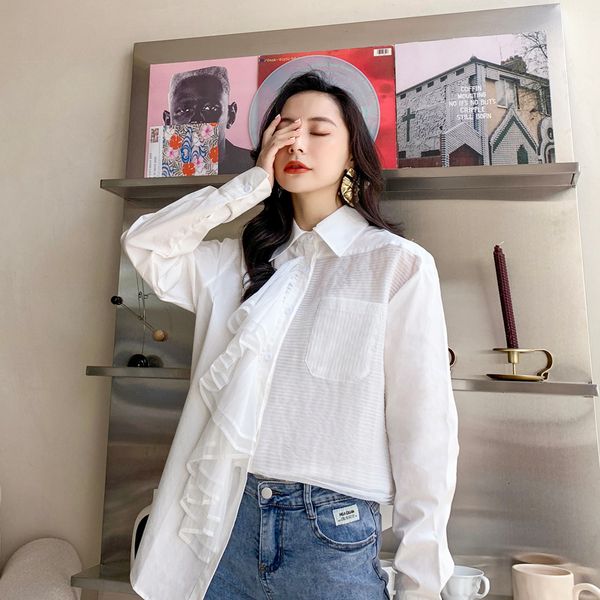 tees aksaya spring will see mid-sized women of shirt woman's loose cotton blouse luxry s, White
tees aksaya spring will see mid-sized women of shirt woman's loose cotton blouse luxry s, White