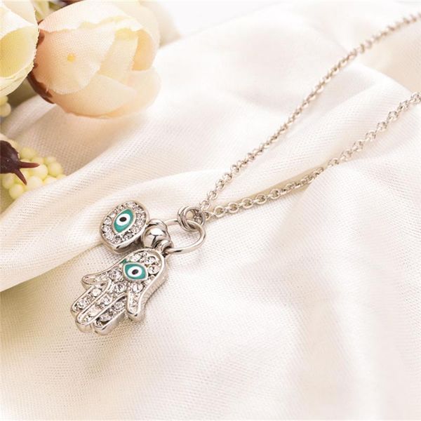 pendant necklaces fashion fatima hamsa hand turkey blue necklace jewelry charm jewish, Silver
pendant necklaces fashion fatima hamsa hand turkey blue necklace jewelry charm jewish, Silver