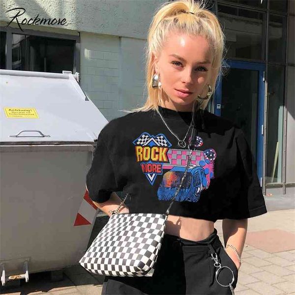 rockmore 100%cotton black t shirt women short sleeve casual printed korean tshirts female harajuku womens crop tees summer 210406, White
rockmore 100%cotton black t shirt women short sleeve casual printed korean tshirts female harajuku womens crop tees summer 210406, White