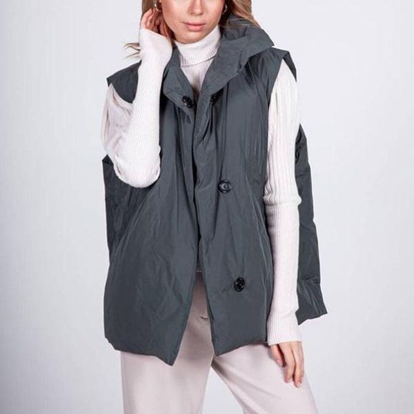women's vests novalya autumn winter stand collar women fashion covered button coats elegant loose cotton female ladies, Black;white
women's vests novalya autumn winter stand collar women fashion covered button coats elegant loose cotton female ladies, Black;white