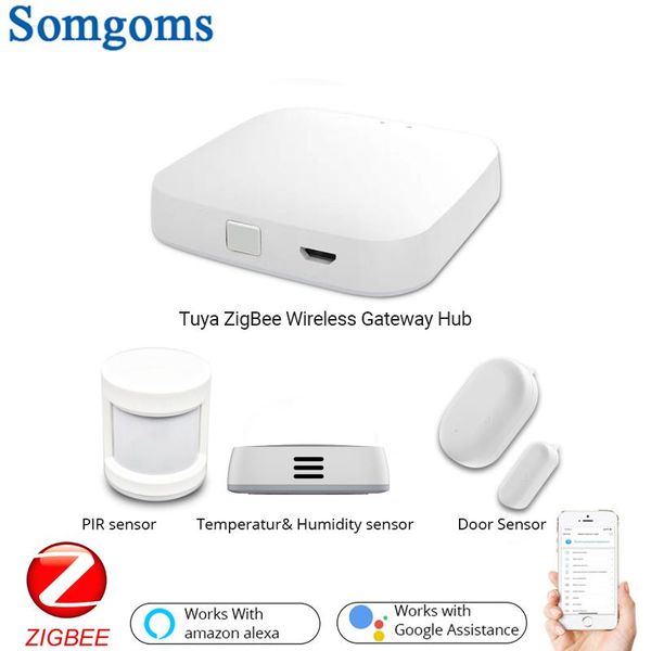 smart home control tuya zigbee wireless gateway hub automation scene security alarm kit pir door&window temperature&humidity sensor
smart home control tuya zigbee wireless gateway hub automation scene security alarm kit pir door&window temperature&humidity sensor