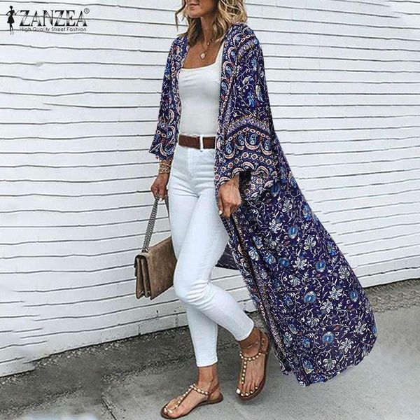 women's blouses & shirts zanzea women bohemian floral printed party kimono summer long cardigan open front holiday blouse shirt robe re, White
women's blouses & shirts zanzea women bohemian floral printed party kimono summer long cardigan open front holiday blouse shirt robe re, White