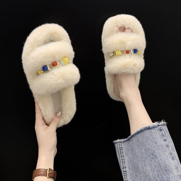 slippers cotton women's 2021 fashion autumn winter all-match net red plush cute household shoes black k11
slippers cotton women's 2021 fashion autumn winter all-match net red plush cute household shoes black k11