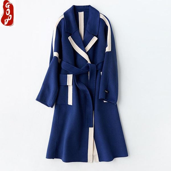 elegant autumn womens coats winter wool coat female long woolen jacket fashion clothes 2021 vintage belt overcoat 810 women's & blends, Black
elegant autumn womens coats winter wool coat female long woolen jacket fashion clothes 2021 vintage belt overcoat 810 women's & blends, Black