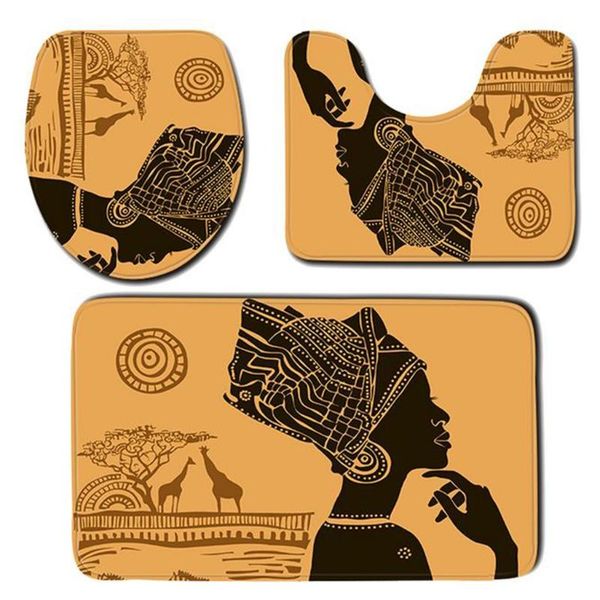 bath mats 3pcs vintage african women pattern bathroom rug set non slip washable toilet seat lid cover floor mat pedestal carpet home
bath mats 3pcs vintage african women pattern bathroom rug set non slip washable toilet seat lid cover floor mat pedestal carpet home