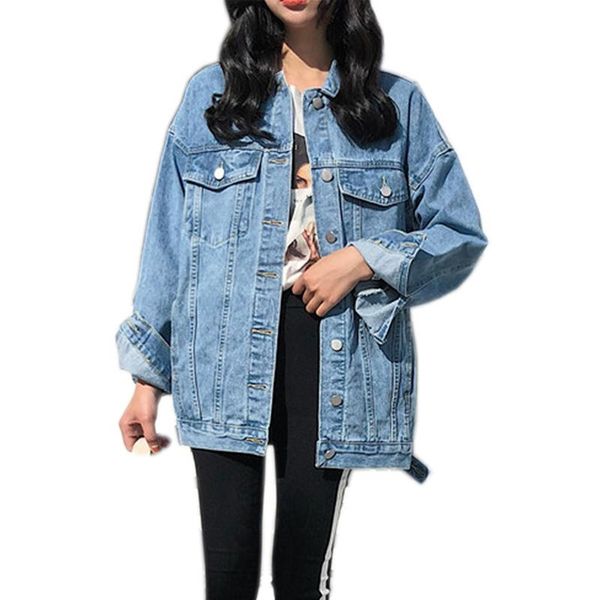women's jackets loose oversize jeans jacket women casual coat female plus size denim outwear femme veste 2021 autumn, Black;brown
women's jackets loose oversize jeans jacket women casual coat female plus size denim outwear femme veste 2021 autumn, Black;brown