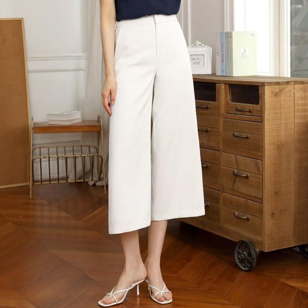 women's pants & capris 2021 summer korean solid color high-waist cropped trousers thin section temperament loose wide-leg, Black;white
women's pants & capris 2021 summer korean solid color high-waist cropped trousers thin section temperament loose wide-leg, Black;white