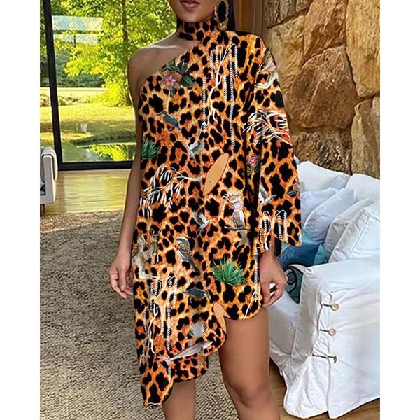 casual dresses one-shoulder long sleeve party dress spring vintage halter loose irregular elegant women print ruffle vestido, Black;gray
casual dresses one-shoulder long sleeve party dress spring vintage halter loose irregular elegant women print ruffle vestido, Black;gray