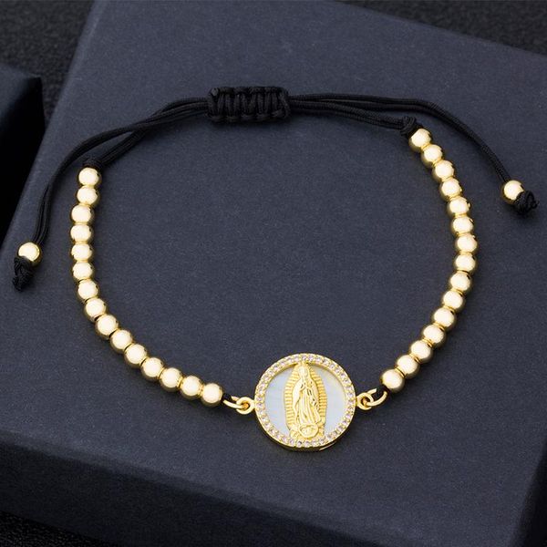 fashion shell religious adjustable bracelet for women female gold color beads braided jesus pendant lady jewelry charm bracelets, Golden;silver
fashion shell religious adjustable bracelet for women female gold color beads braided jesus pendant lady jewelry charm bracelets, Golden;silver
