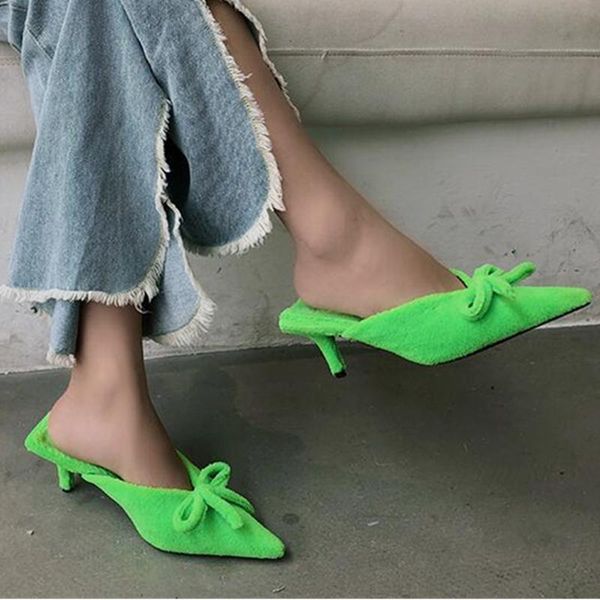 slippers zapatos de mujer cotton woman fashion bowknot slip on pointed toe outdoor slids runway party dress shoes high heels, Black
slippers zapatos de mujer cotton woman fashion bowknot slip on pointed toe outdoor slids runway party dress shoes high heels, Black