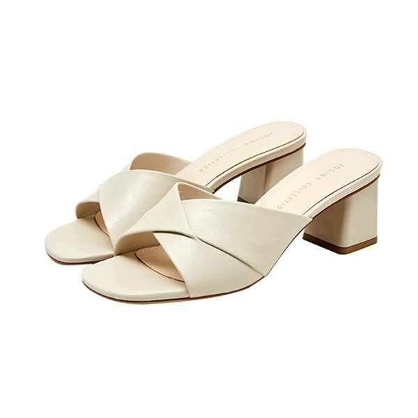 sandals josiny 2021 women's high heels slippers woman slip-on open toes pu leather casual hoof heel female shoes for lady, Black
sandals josiny 2021 women's high heels slippers woman slip-on open toes pu leather casual hoof heel female shoes for lady, Black