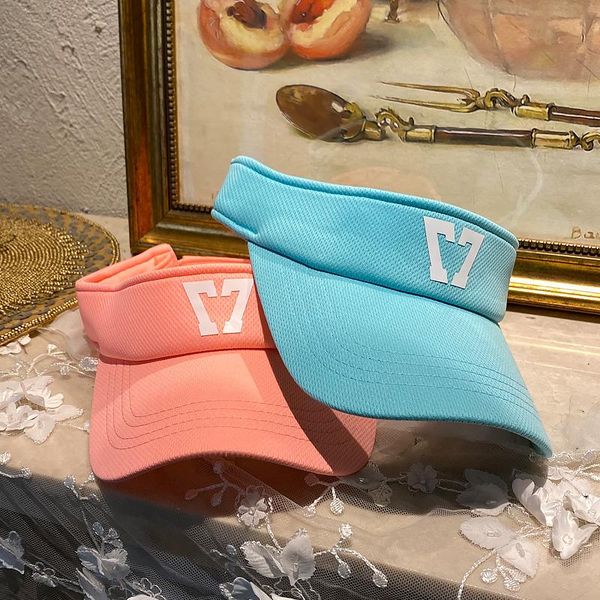 wide brim hats sun visor women summer uv protection beach cap adjustable sport yoga hat pure color running breathable caps, Blue;gray
wide brim hats sun visor women summer uv protection beach cap adjustable sport yoga hat pure color running breathable caps, Blue;gray