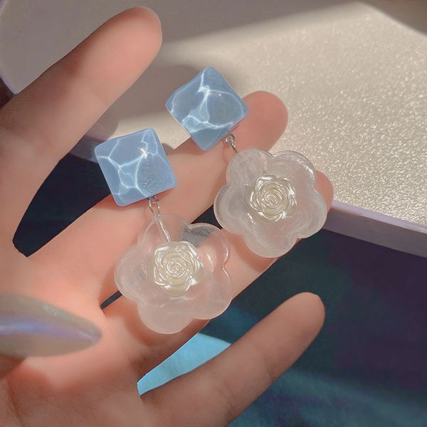 acrylic color contrast blue transparent flower stud ear charm lady sweet cute earrings unusual jewelry gifts for women girls new trendy, Golden
acrylic color contrast blue transparent flower stud ear charm lady sweet cute earrings unusual jewelry gifts for women girls new trendy, Golden