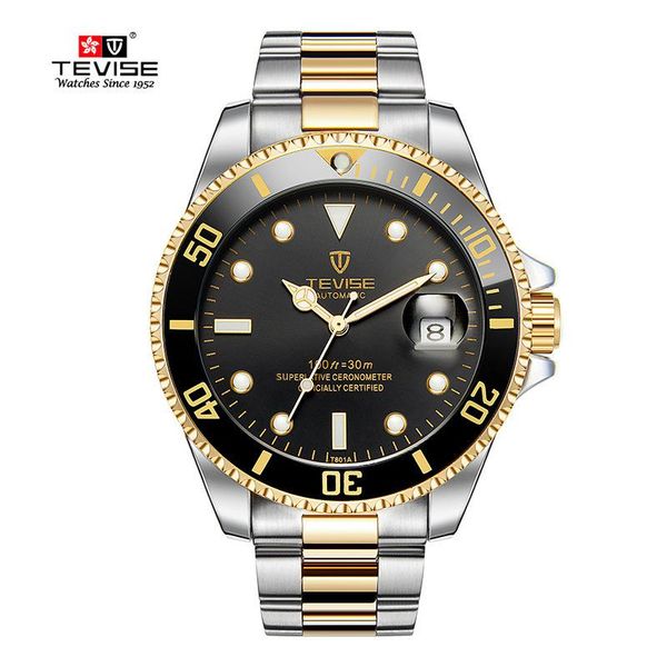 wristwatches tweiss classic fashion mechanical watch steel band high-end water ghost sports men's t801a, Slivery;brown
wristwatches tweiss classic fashion mechanical watch steel band high-end water ghost sports men's t801a, Slivery;brown
