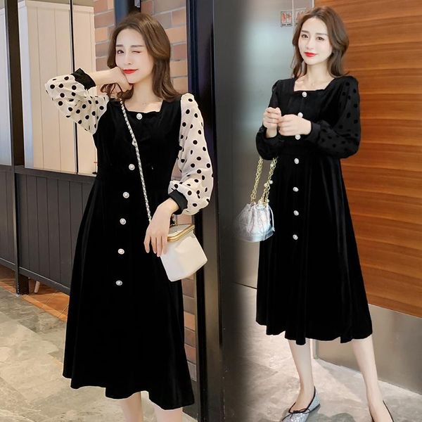maternity dresses 1702# autumn korean fashion black nursing long dress a line slim feeding clothes for pregnant women lacation mother, White
maternity dresses 1702# autumn korean fashion black nursing long dress a line slim feeding clothes for pregnant women lacation mother, White