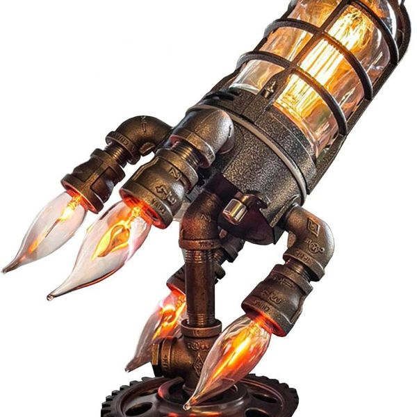 night lights steam punk rocket lamp with bulbs table steampunk style retro gifts for children
night lights steam punk rocket lamp with bulbs table steampunk style retro gifts for children
