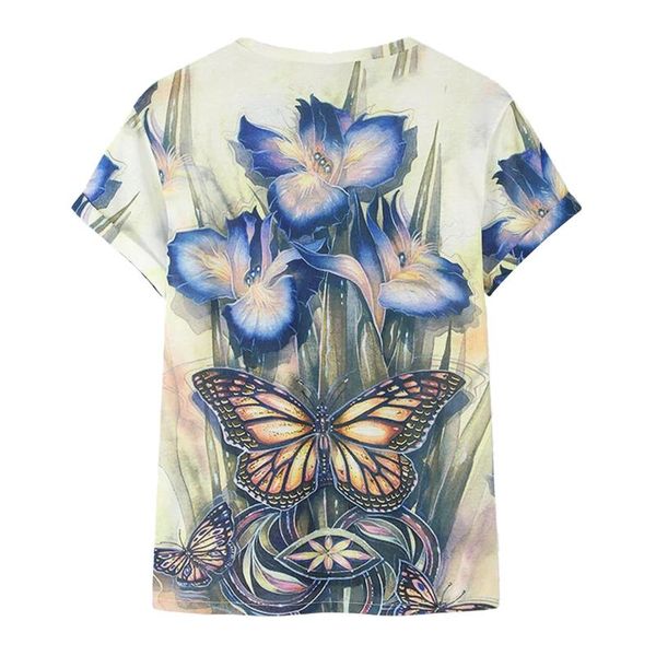 women's t-shirt women butterfly print fashion tee short sleeve casual summer harajuku graphic femme t-shirts#yl10, White
women's t-shirt women butterfly print fashion tee short sleeve casual summer harajuku graphic femme t-shirts#yl10, White