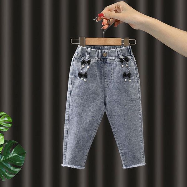 jeans baby girls sweet spring autumn bow princess denim pants child slacks children fashionable, Blue
jeans baby girls sweet spring autumn bow princess denim pants child slacks children fashionable, Blue